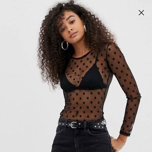 Daisy Street mesh top